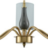 Люстра подвесная LUMION ANRI E14 5*40W 220V 6590/5 CLASSI LN24 латунь/мятный зеленый, металл, керамика/текстиль