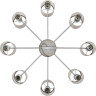 Люстра подвесная LUMION ARNIKA 6585/8 MODERNI LN24 E14 8*40W 220V хром/бежевый, металл/текстиль, стекло