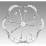 Люстра подвесная LUMION DANDY 6594/8 MODERNI LN24 E14 8*40W 220V хром/тонированное стекло, металл/стекло