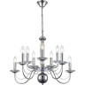 Люстра подвесная LUMION INCANTO 8034/10 CLASSI LN25 Е14 10*40W 220V хром, металл/стекло