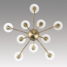 Люстра подвесная LUMION INCANTO 8033/10 CLASSI LN25 Е14 10*40W 220V медь, металл/стекло
