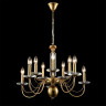 Люстра подвесная LUMION INCANTO 8033/10 CLASSI LN25 Е14 10*40W 220V медь, металл/стекло