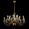 Люстра подвесная LUMION INCANTO 8033/16 CLASSI LN25 Е14 16*40W 220V медь, металл/стекло