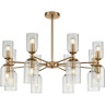 Люстра подвесная LUMION KASSIA 6586/16 MODERNI LN24 E14 16*40W 220V золото/прозрачный, металл/стекло