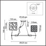 Люстра подвесная LUMION LIBERTI 6588/6 MODERNI LN24 E14 6*40W 220V хром/тонированное стекло, металл/стекло