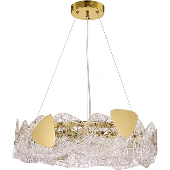 Люстра подвесная LUMION QUEENY 6582/6 NEOCLASSI LN24 E14 6*40W 220V золотой/прозрачный, золотой металл/стекло, металл