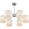 Люстра подвесная LUMION SUNTORI 6591/6 CLASSI LN24 E14 6*40W 220V хром/белый, металл/текстиль