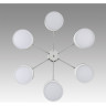 Люстра подвесная LUMION SUNTORI 6591/6 CLASSI LN24 E14 6*40W 220V хром/белый, металл/текстиль