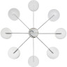 Люстра подвесная LUMION SUNTORI 6591/8 CLASSI LN24 E14 8*40W 220V хром/белый, металл/текстиль