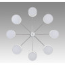 Люстра подвесная LUMION SUNTORI 6591/8 CLASSI LN24 E14 8*40W 220V хром/белый, металл/текстиль
