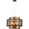 Люстра подвесная LUMION ZARINA 8007/6 MODERNI LN24 Е14 6*40W 220V черный/черный, золотой металл/металл, стекло