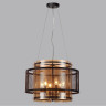 Люстра подвесная LUMION ZARINA 8007/6 MODERNI LN24 Е14 6*40W 220V черный/черный, золотой металл/металл, стекло