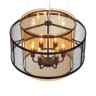 Люстра подвесная LUMION ZARINA 8007/6 MODERNI LN24 Е14 6*40W 220V черный/черный, золотой металл/металл, стекло