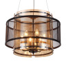 Люстра подвесная LUMION ZARINA 8007/6 MODERNI LN24 Е14 6*40W 220V черный/черный, золотой металл/металл, стекло