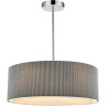 Люстра подвесная LUMION ZIGRISA 8111/5 MODERNI LN25 E14 5*40W 220V хром/серый, металл/текстиль