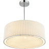 Люстра подвесная ZIGRISA 8110/5 MODERNI LN25 LUMION E14 5*40W 220V хром/белый, металл/текстиль