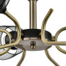 Люстра потолочная LUMION ABRIS 8191/9C COUNTY LN25 253 Е27 9*60W 220V черный/античная бронза/черный металл
