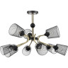 Люстра потолочная LUMION ABRIS 8191/9C COUNTY LN25 253 Е27 9*60W 220V черный/античная бронза/черный металл