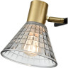 Люстра потолочная LUMION ANRIYA 8044/6C MODERNI LN24 Е14 6*40W 220V черный, латунь/дымчатый металл/стекло
