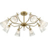 Люстра потолочная LUMION AURICA 8046/8C CLASSI LN24 Е14 8*40W 220V латунь/прозрачное стекло