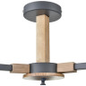 Люстра потолочная LUMION COLANGE 8096/3C MODERNI LN25 267 Е27 3*60W 220V серый/серый металл, дерево/металл