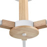 Люстра потолочная LUMION COLANGE 8095/3C MODERNI LN25 268 Е27 3*60W 220V белый/белый металл, дерево/металл