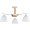 Люстра потолочная LUMION COLANGE 8095/3C MODERNI LN25 268 Е27 3*60W 220V белый/белый металл, дерево/металл