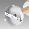 Люстра потолочная LUMION COLANGE 8095/3C MODERNI LN25 268 Е27 3*60W 220V белый/белый металл, дерево/металл