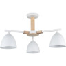 Люстра потолочная LUMION COLANGE 8095/3C MODERNI LN25 268 Е27 3*60W 220V белый/белый металл, дерево/металл