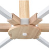 Люстра потолочная LUMION COLANGE 8095/6C MODERNI LN25 268 Е27 6*60W 220V белый/белый металл, дерево/металл