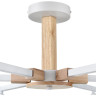 Люстра потолочная LUMION COLANGE 8095/6C MODERNI LN25 268 Е27 6*60W 220V белый/белый металл, дерево/металл