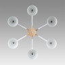Люстра потолочная LUMION COLANGE 8095/6C MODERNI LN25 268 Е27 6*60W 220V белый/белый металл, дерево/металл