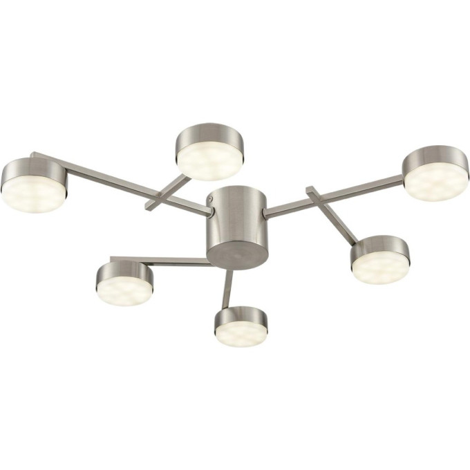 Люстра потолочная LUMION DABRA 8115/6C COMFI LN25 LED GX53 6*7W 220V никель, металл