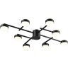 Люстра потолочная LUMION DABRA 8186/8C COMFI LN25 LED GX53 8*7W 220V черный, металл