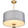 Люстра потолочная LUMION DAMONA 8108/5C MODERNI LN25 E14 5*40W 220V латунь титаниум/серый, металл/текстиль/стекло