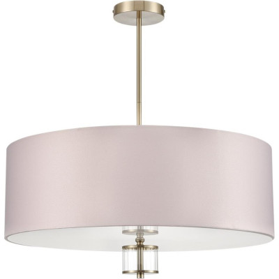 Люстра потолочная LUMION DAMONA 8109/7C MODERNI LN25 E14 7*40W 220V латунь титаниум/бежевый, металл/текстиль/стекло
