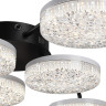 Люстра потолочная LUMION DIDANA 8236/6CL LEDIO LN25 000 с пультом ДУ LED 85W 3000-6000К 220V черный, металл/акрил