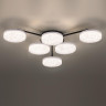 Люстра потолочная LUMION DIDANA 8236/6CL LEDIO LN25 000 с пультом ДУ LED 85W 3000-6000К 220V черный, металл/акрил
