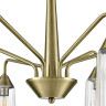 Люстра потолочная LUMION DOLIANA 6584/6C MODERNI LN24 E14 6*40W 220V бронза/прозрачный, металл/стекло