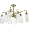 Люстра потолочная LUMION DOLIANA 6584/8C MODERNI LN24 E14 8*40W 220V бронза/прозрачный, металл/стекло