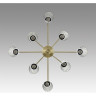 Люстра потолочная LUMION DOLIANA 6584/8C MODERNI LN24 E14 8*40W 220V бронза/прозрачный, металл/стекло