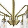 Люстра потолочная LUMION DOLIANA 6584/8C MODERNI LN24 E14 8*40W 220V бронза/прозрачный, металл/стекло