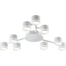 Люстра потолочная LUMION GARETA 8235/9C COMFI LN25 200 LED GX53 9*10W 220V белый металл