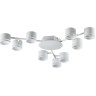 Люстра потолочная LUMION GARETA 8235/9C COMFI LN25 200 LED GX53 9*10W 220V белый металл