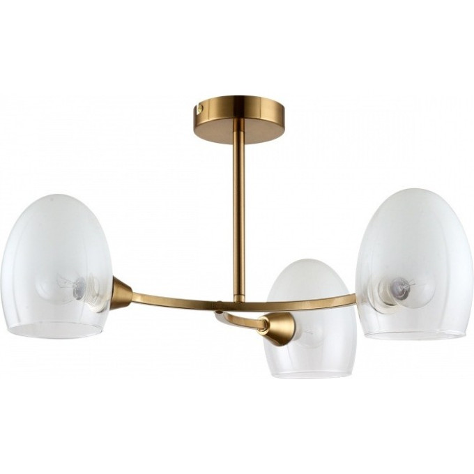 Люстра потолочная LUMION KENDALL 6514/3C MODERNI LN23 117 E14 3*40W 220V латунь