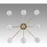 Люстра потолочная LUMION LANIKA 8240/8C COMFI LN25 LED GX53 8*7W 220V черный/латунь, металл/акрил