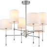 Люстра потолочная LUMION LATTI 6589/6C CLASSI LN24 E14 6*40W 220V хром/белый, металл/текстиль