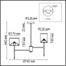 Люстра потолочная LUMION LATTI 6589/6C CLASSI LN24 E14 6*40W 220V хром/белый, металл/текстиль