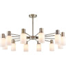 Люстра потолочная LUMION MAVE 8100/12C COMFI LN25 73 Е14 12*40W 220V бронза/белый металл/стекло