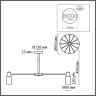 Люстра потолочная LUMION MAVE 8100/12C COMFI LN25 73 Е14 12*40W 220V бронза/белый металл/стекло